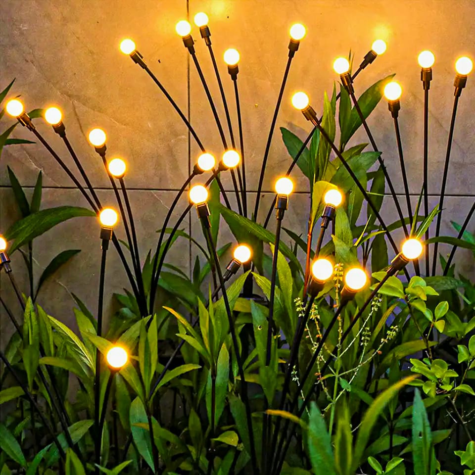 Solar Crystal Garden Light β Waterproof Warm White LED Pathway Lamp (12 LEDs)