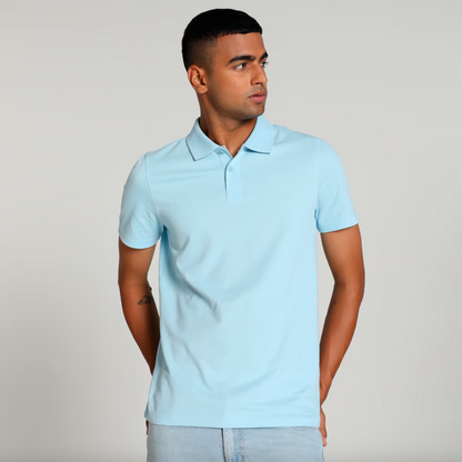 Ocean Blue Polo T-Shirt