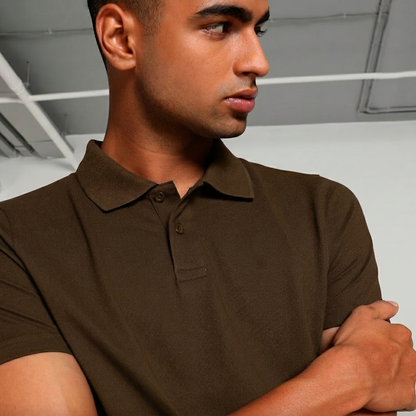 Mocha Earth Brown Polo T-Shirt
