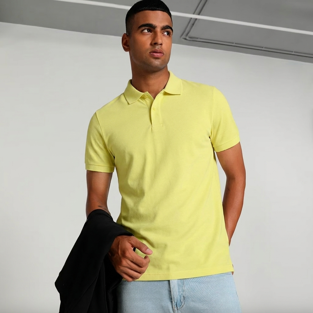 Sunset Yellow Polo T-Shirt
