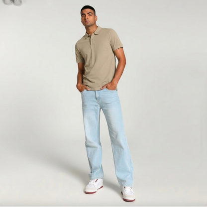 Sand Beige Polo T-Shirt